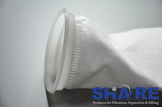 Non Fiber Migration Polyester Felt Filter Bags 0.5um To 2000um