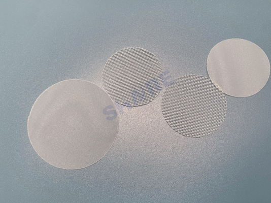 25 Micron Nylon Filter Mesh Cutted In Pieces Discs By Laser Ultrasonic