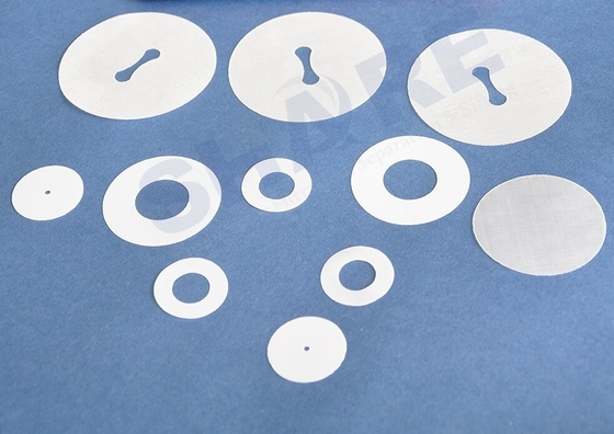 Cut Piece Polyester Mesh Filter Stampings Single Or Multiple Layer Punched Part