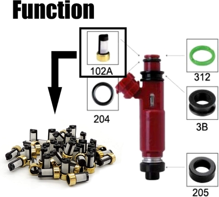 Universal Fuel Injector 102A 102b Micro Basket Filter 6mm X 3mm X10.7mm Asnu02 Repair Kit