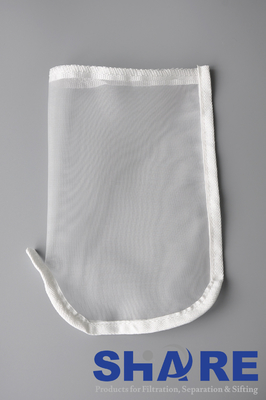 Stitched / Sewn Nmo Monofilament Nylon Mesh Filter Bags 25 Microns Auto Industrial Spray Painting Filter Bags