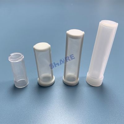 40 Micron Tubular Filter OD16.2X11.8X61.5mm 0.63"X0.46"X2.42" PP Housing with Nylon Mesh