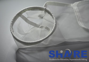 Monofilament Liquid Filter Bags With Drawstring As Top Collar Rating From 1um To 2000um