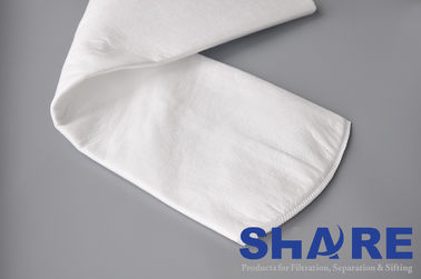 Needle Punched Felt Micron Rated Filter Bags For Liquid Filtration In Chemical Processing