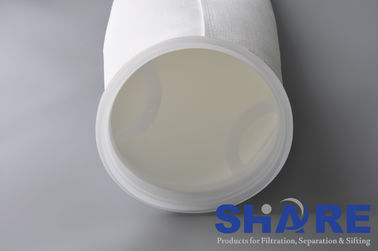 Needle Punched Felt Micron Rated Filter Bags For Liquid Filtration In Chemical Processing