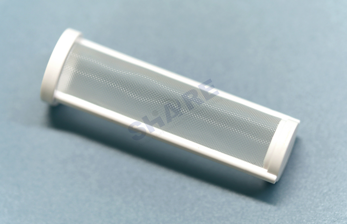 ABS Molded Blood Transfusion Tubular Filters With PE Mesh Micron 150um