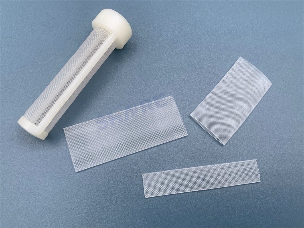 Nylon PA6 Filter Mesh Welded Tube Screen For Blood Filter Injection Moulding