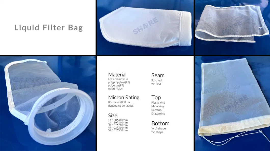 Aquarium Filter Bags 4" 7" Ring Nylon Mesh Filter Sock And 11 Inch Nylon Mesh Pond Filter Bag 4