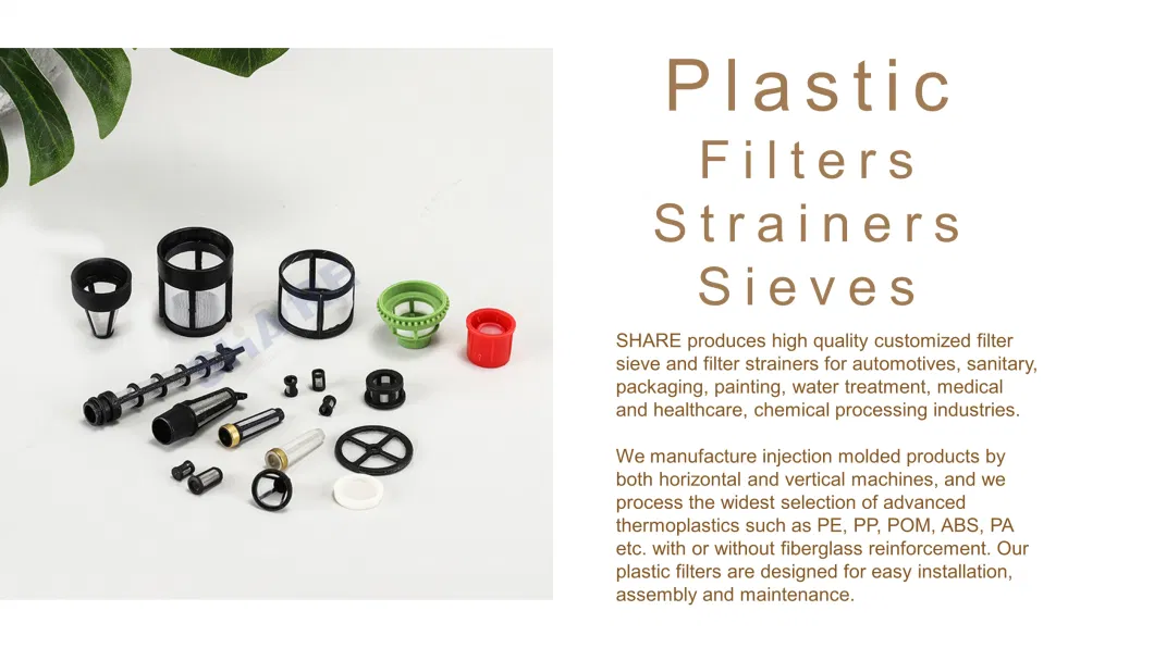 Plastic Filters &amp; Strainers &amp; Sieves with PP Filter Mesh