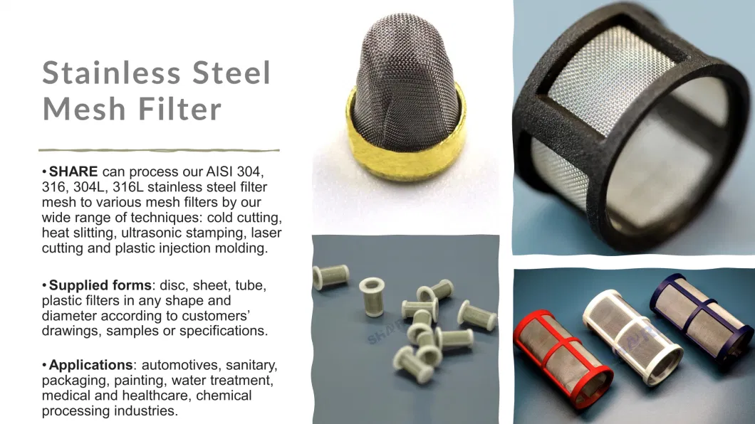 Premium Stainless Steel Filters &amp; Screens with 304, 304L, 316, 316L Filter Material, Durable Filter Solutions for Diverse Applications