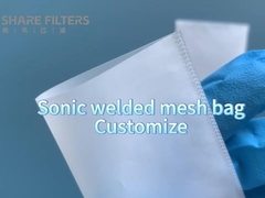Custom Size Welded Mesh Bag 15 20 25 30 35 Micron in Nylon Polyester Mesh