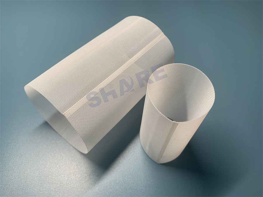 50 Micron Nylon Mesh Filter Woven Mesh Sheet Off-White Polyester Food